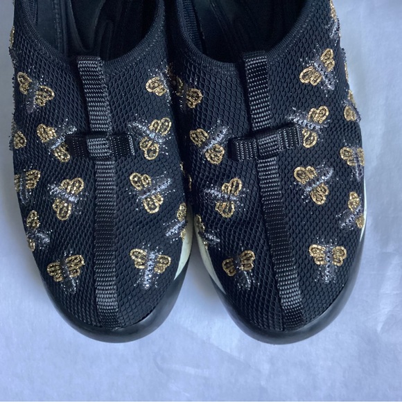 Authentic Dior Black Mesh Bee Embellished Fusion Sneaker, Size 7.5 - Picture 5 of 8